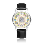 Gold Lining Ten Commandments Pink Floral Watch By BenJoy