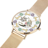 Personalized Star Of David Torch Floral Watch By BenJoy