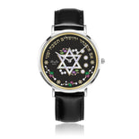 Silver Star Of David Fold Lining Floral Watch By BenJoy