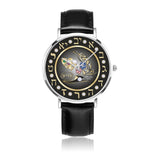 Personalized Initial Double Heart Torch Floral Watch By BenJoy