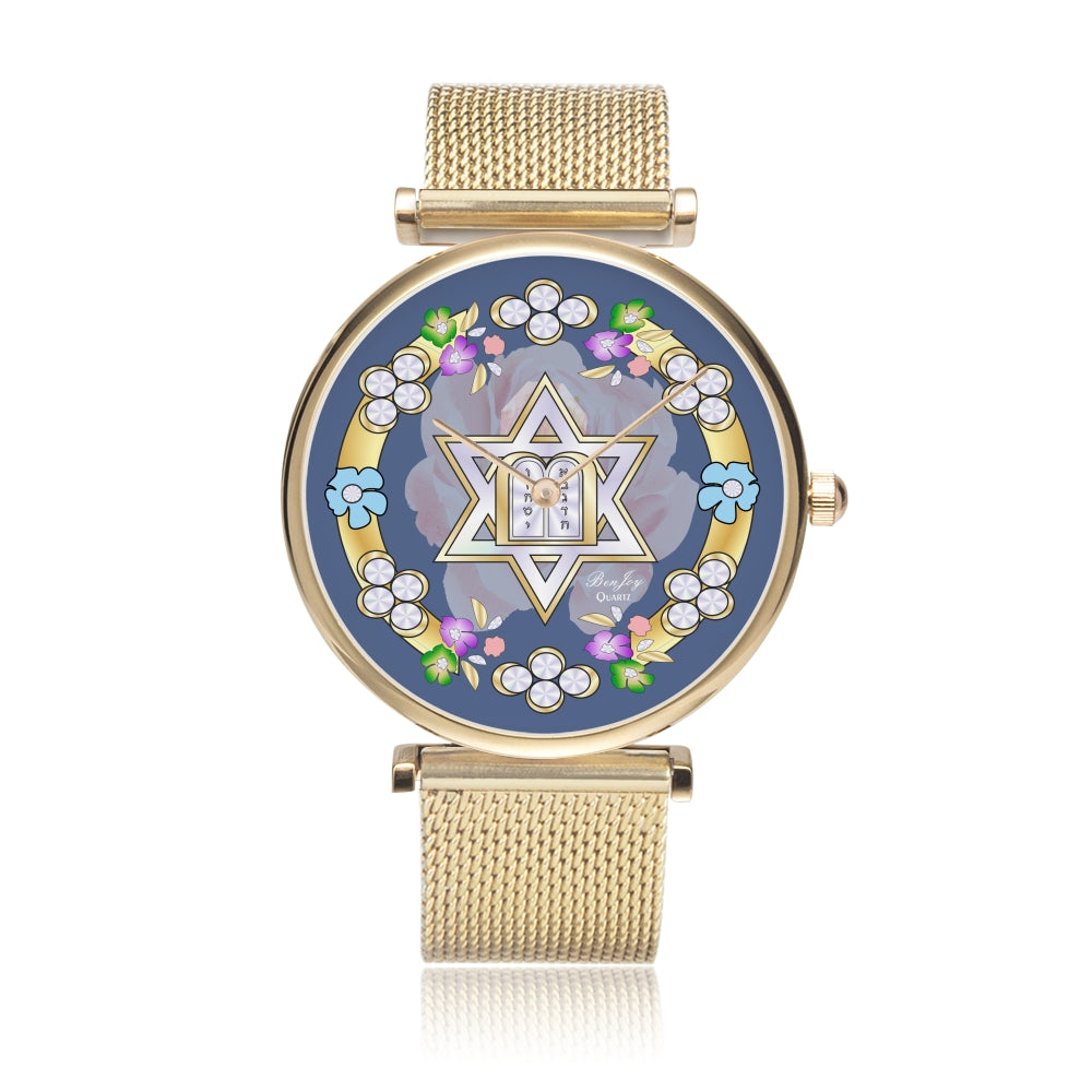 Judaic Gold Heart Original Design By BenJoy