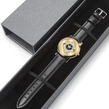 Simple Judaica Chai Flower Gold Watch By BenJoy