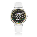 Silver Star Of David Fold Lining Floral Watch By BenJoy