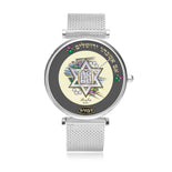 White Star Of David Ray Of Colors Ten Commandments Watch By BenJoy