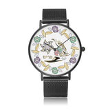 Personalized Star Of David Torch Floral Watch By BenJoy