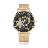 Personalized I Love Israel Torch Star Of David Watch By BenJoy