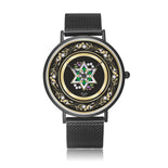 Gold Lining Silver Star Of David Watch By BenJoy