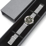 Rose Lining Silver Star Of David Floral Watch By BenJoy