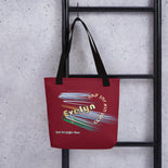 Personalized Maroon Tote bag