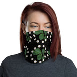 Floral Green and Black Neck Gaiter By BenJoy