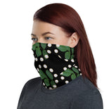 Floral Green and Black Neck Gaiter By BenJoy