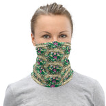 Override Green Flower Neck Gaiter