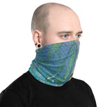 Abstract Blue Ray Neck Gaiter