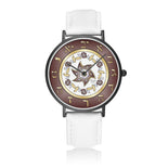 Maroon And Gold Star Of David floral  Watch By BenJoy