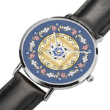 Purple And Gold Floral Lining Watch By BenJoy