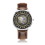 Personalized Initial Double Heart Torch Floral Watch By BenJoy