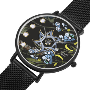 Black And Blue Judaica Star Of David Watch By BenJoy