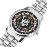 Floral Lining Silver And Gold Star Of David Personalized Watch By BenJoy