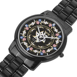 Floral Lining Silver And Gold Star Of David Personalized Watch By BenJoy