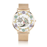 Personalized Star Of David Torch Floral Watch By BenJoy