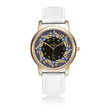 Round Floral Judaica Watch By BenJoy