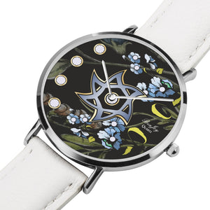 Blue Flowers Star Of David Watch By BenJoy