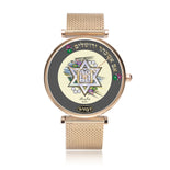 White Star Of David Ray Of Colors Ten Commandments Watch By BenJoy