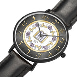 Ten Commandments Gold And Black Floral Watch By BenJoy