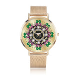 Festive Floral Chai Gold Watch By BenJoy